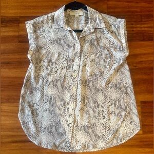 LOFT Short Sleeve Button Up